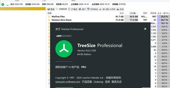 TreeSize Proȥ澫 v8.6.0 ϵͳռŻ